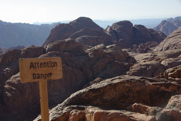 Mt. Sinai, Egypt, Hiking Sign