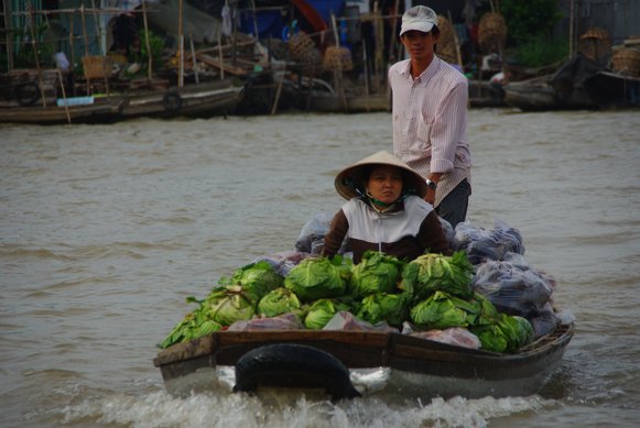 Vietnamese Floating Market, Mekong Delta