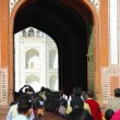 Entering The Taj India Travel - Gazing trough the gates of the Taj Mahal
