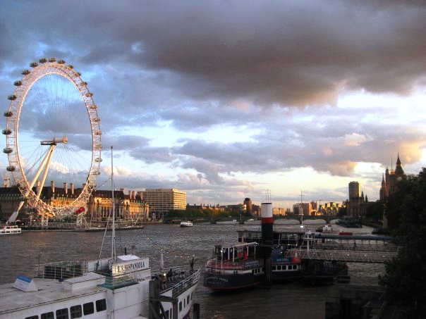 Thames and London Eye - England